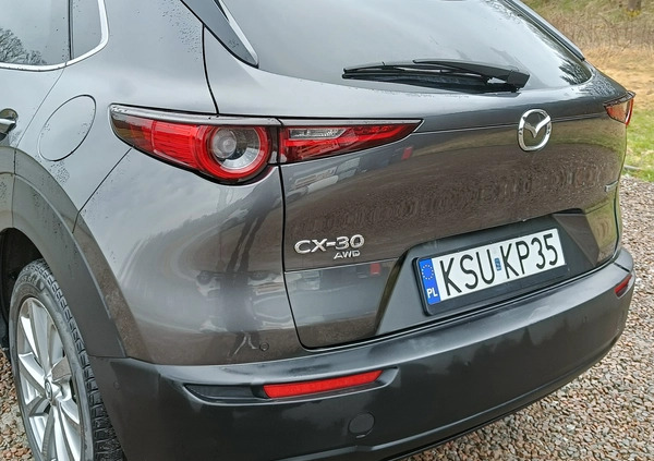 Mazda CX-30 cena 104900 przebieg: 16000, rok produkcji 2019 z Łaszczów małe 92